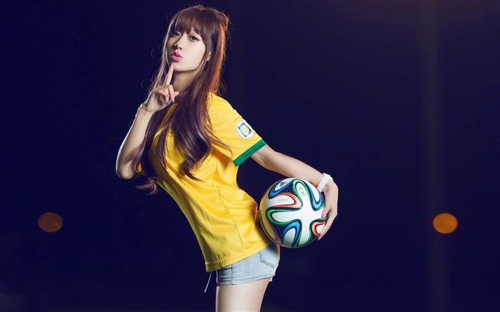 32 World Cup dresy, fotbalové dítě krásné dívky HD Tapety na plochu #12