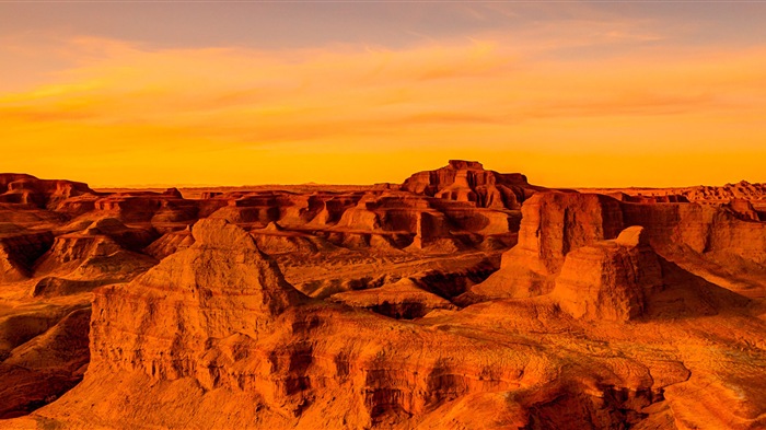 炎熱乾旱的沙漠，Windows 8 全景寬屏壁紙 #6