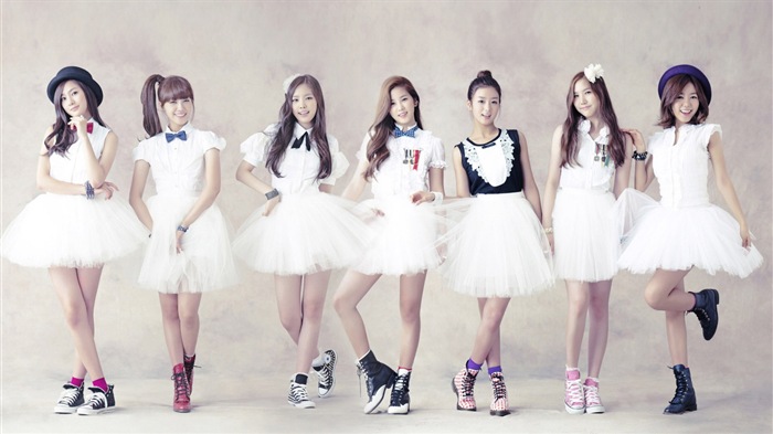 Корейская музыка группы девушки, розовый обои HD #4