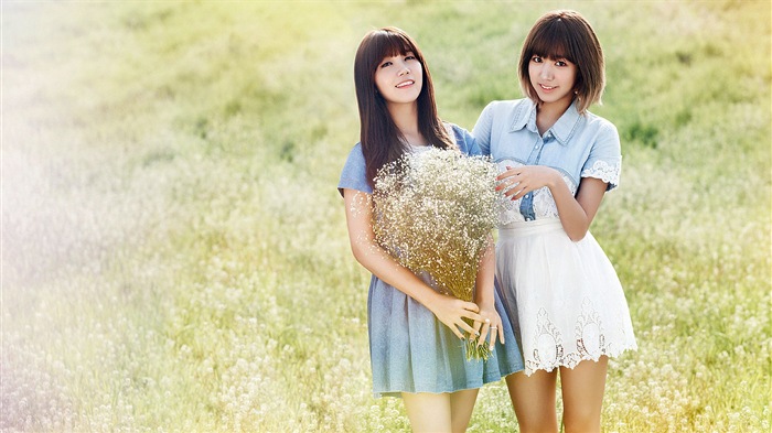 Korejský hudební dívčí skupina, růžové HD tapety na plochu #8