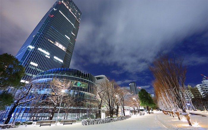 Город Япония красивый пейзаж, Windows 8 тема обои #1
