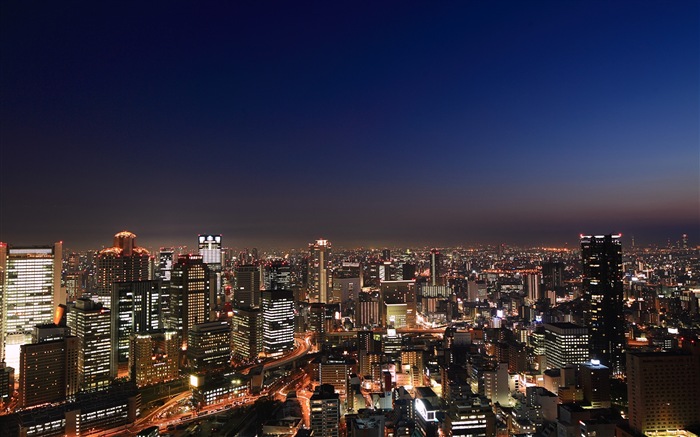 Город Япония красивый пейзаж, Windows 8 тема обои #9