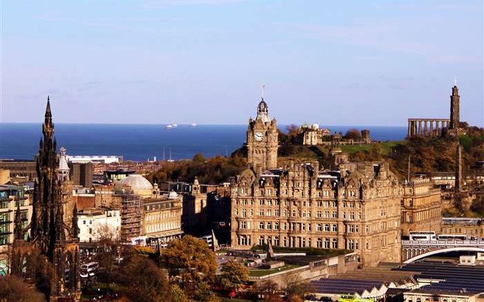 Krásné město Edinburgh, Skotsko HD Tapety na plochu #1