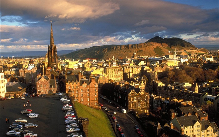 Krásné město Edinburgh, Skotsko HD Tapety na plochu #13