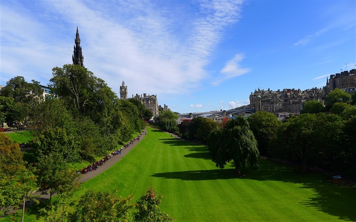 Krásné město Edinburgh, Skotsko HD Tapety na plochu #18