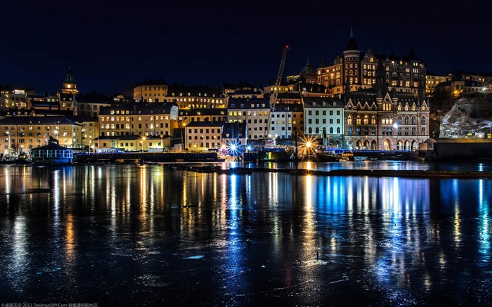 Stockholm, Švédsko, město krajina tapety #19