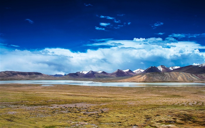 Plateau Qinghai beau fond d'écran de paysage #11
