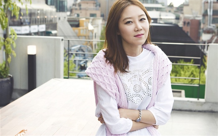 Южная Корея красивая девушка Kong Hyo Jin HD обои #6