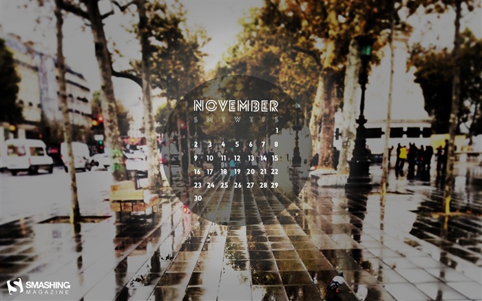 Ноябрь 2014 Календарь обои (2) #6