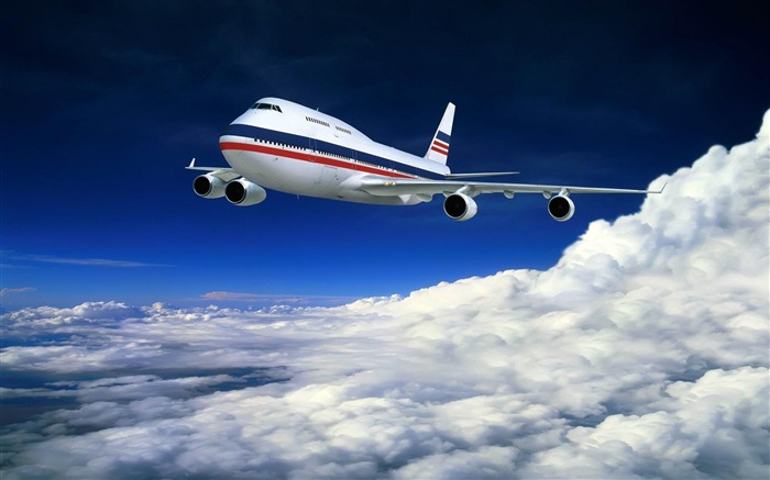 Boeing HD обои 747 авиалайнера #17