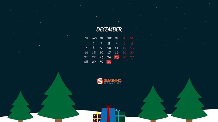 Декабрь 2014 Календарь обои (2) #14