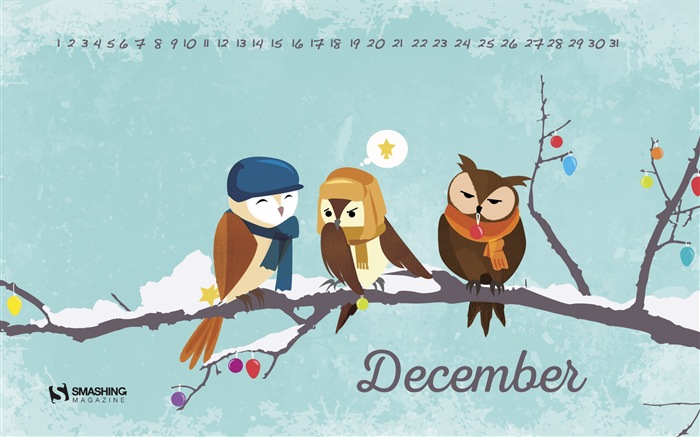 Декабрь 2014 Календарь обои (2) #16