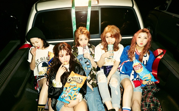 4Minute Корейской музыки красивых девушек сочетание HD обои #7