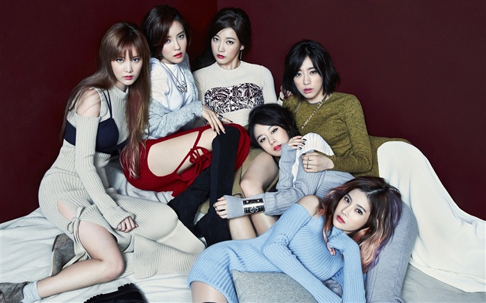 T-ARA музыкальная группа, корейские девушки HD обои #7