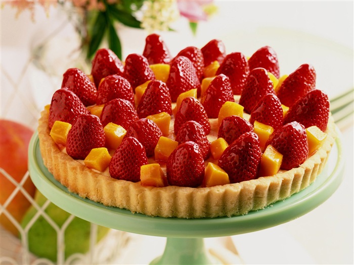 맛있는 딸기 케이크의 HD 배경 화면 #22