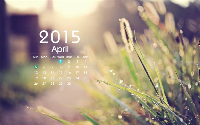 Calendario 2015 fondos de pantalla de alta definición #1