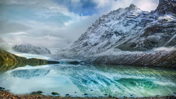 Neige d'hiver fonds d'écran HD magnifique de paysages #9