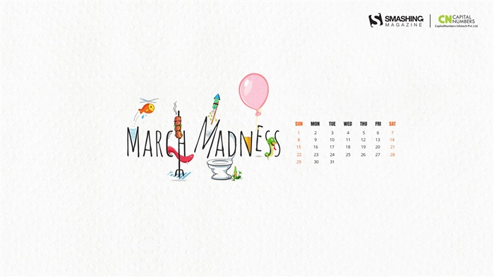 Март 2015 Календарь обои (2) #13