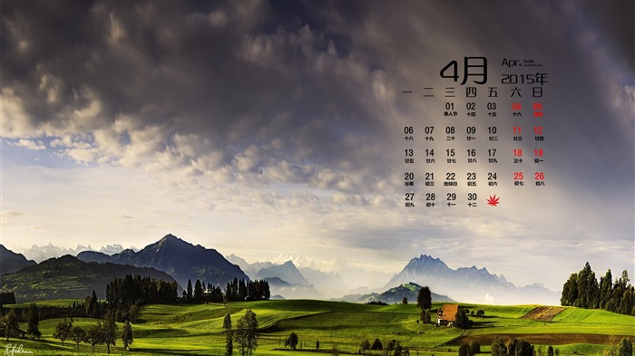 Dubna 2015 kalendář tapety (2) #5