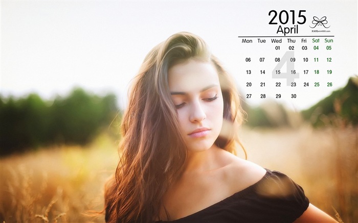Dubna 2015 kalendář tapety (2) #8