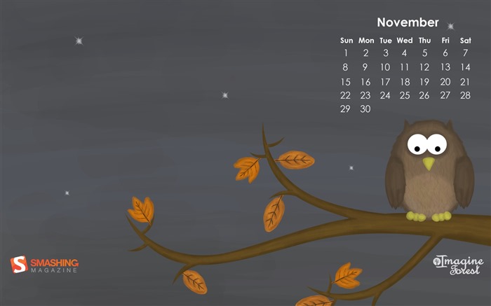 Ноябрь 2015 Календарь обои (2) #6