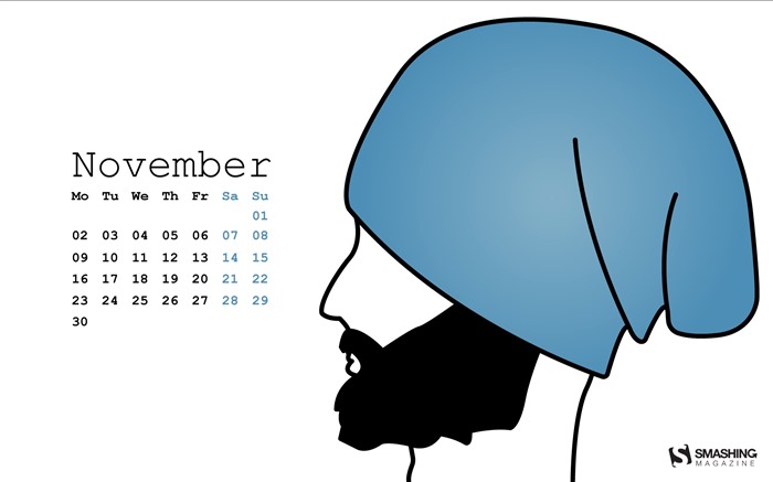 Ноябрь 2015 Календарь обои (2) #8