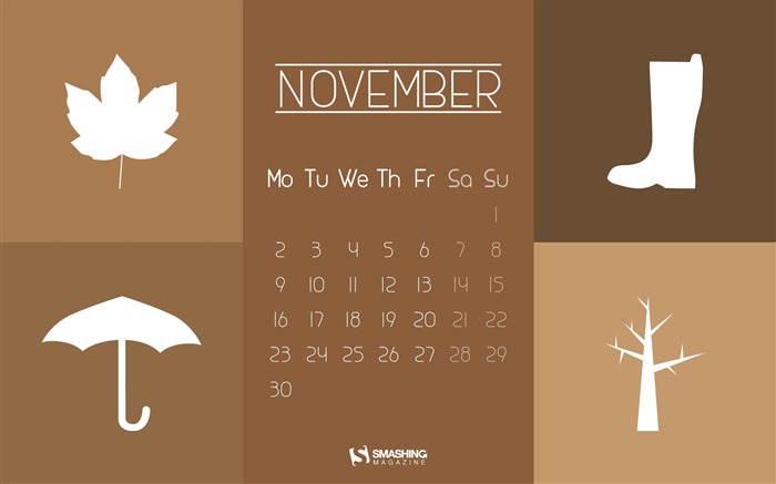 Ноябрь 2015 Календарь обои (2) #12