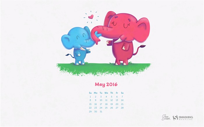 Mayo 2016 calendario de fondo de pantalla (2) #9