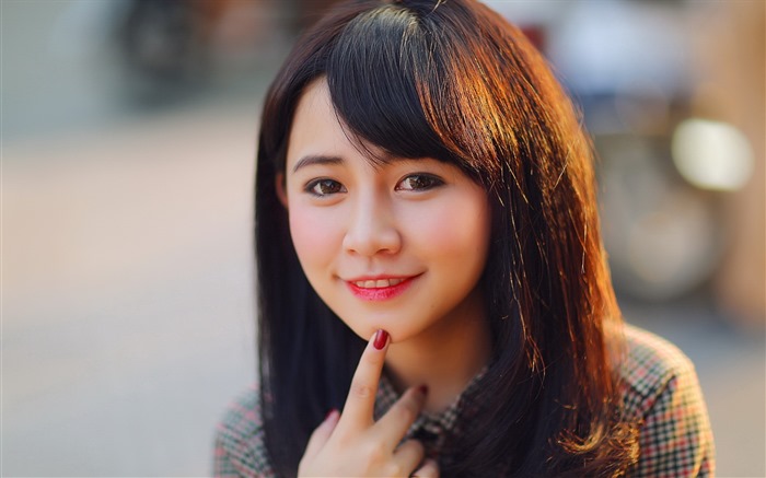 순수하고 사랑스러운 젊은 아시아 여자의 HD 월페이퍼 컬렉션 (1) #1