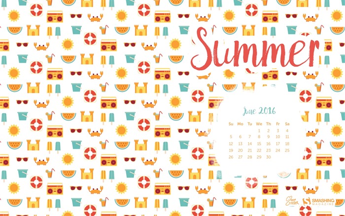 Июнь 2016 обои календарь (2) #18