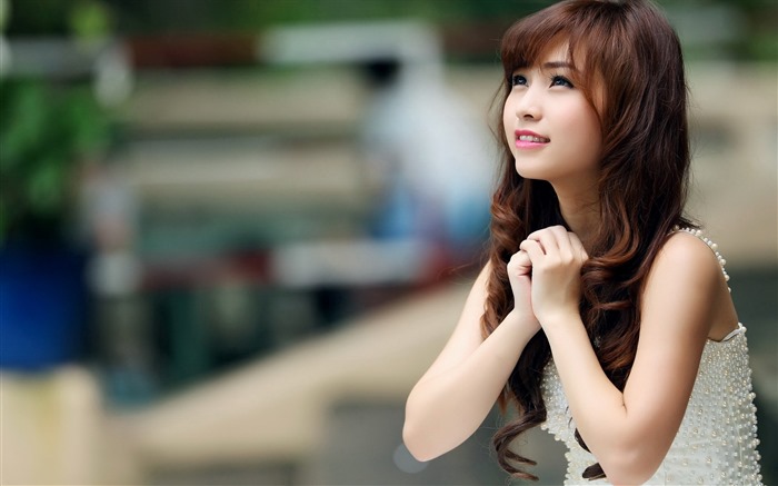 Pure and lovely young Asian girl HD wallpapers collection (2) #4