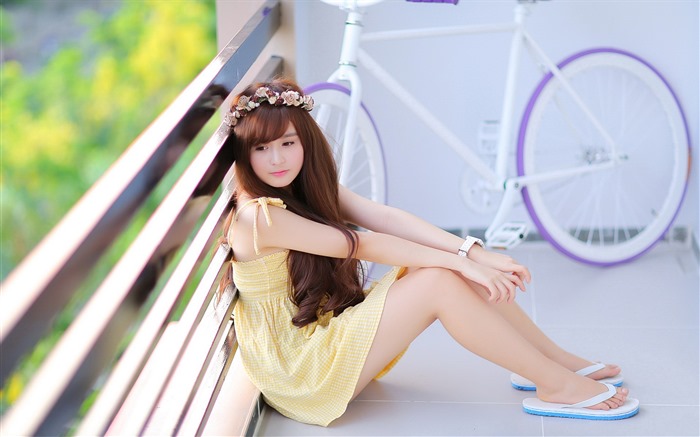 Pure and lovely young Asian girl HD wallpapers collection (3) #8