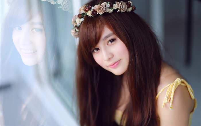 Pure and lovely young Asian girl HD wallpapers collection (3) #9