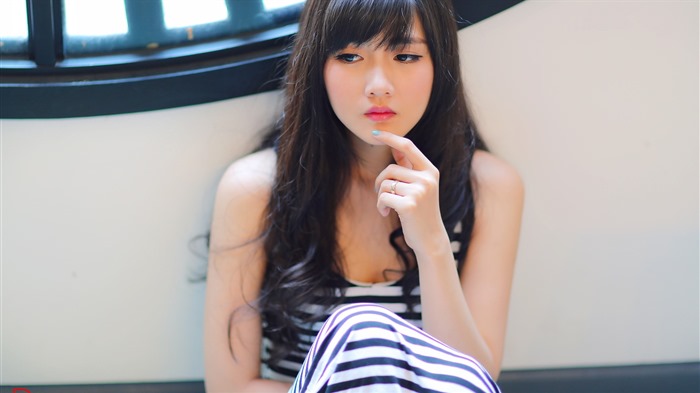 清纯可爱年轻的亚洲女孩 高清壁纸合集(四)8
