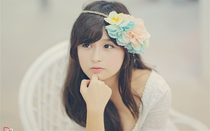 清纯可爱年轻的亚洲女孩 高清壁纸合集(五)9