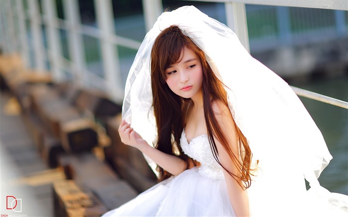 Pure and lovely young Asian girl HD wallpapers collection (5) #15