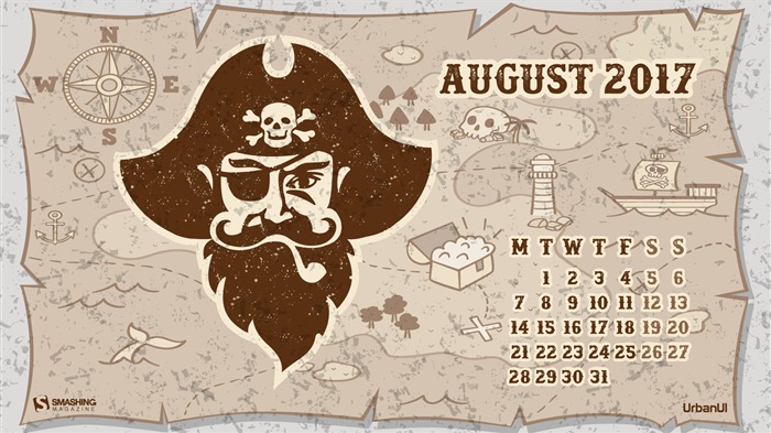 August 2017 Kalender Tapete #2