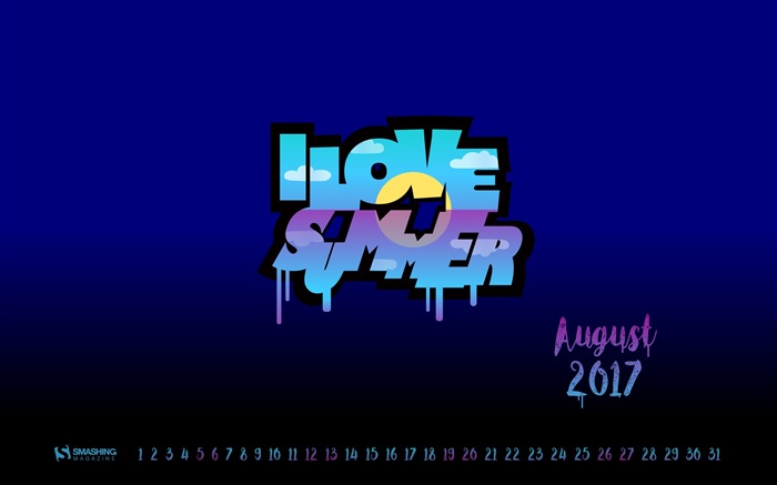 August 2017 Kalender Tapete #11