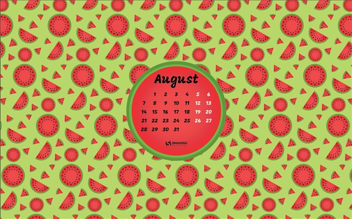 Fondo de escritorio del calendario de agosto de 2017 #17