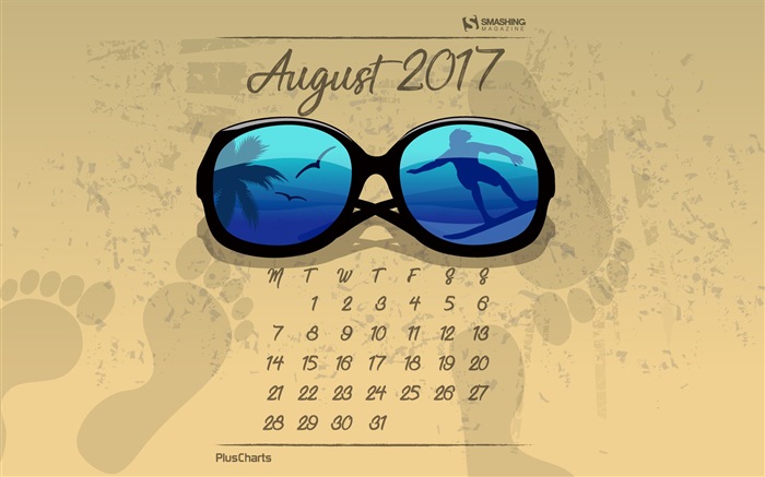 Srpen 2017 kalendář tapety #21