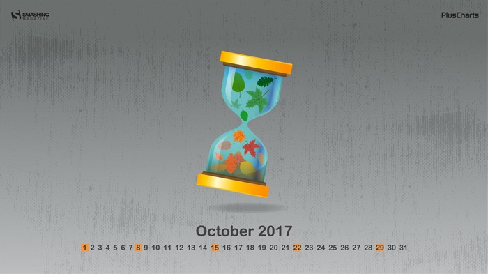Октябрь 2017 календарь обои #9