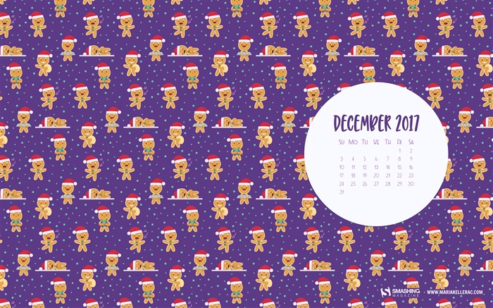 Dezember 2017 Kalender Hintergrund #4