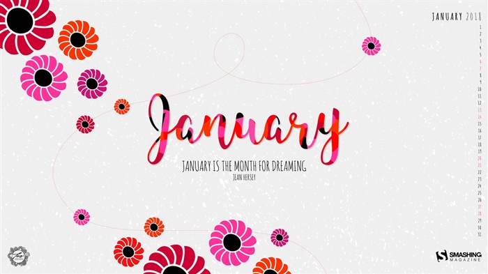 Januar 2018 Kalender Hintergrund #13