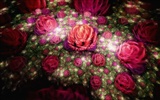 3D rêve abstrait fond d'écran de fleurs #9