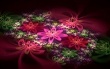 3D夢幻抽象花朵壁紙 #1816
