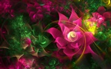 3D rêve abstrait fond d'écran de fleurs #1819