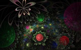 3D梦幻抽象花朵壁纸28