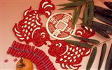 Čína Vítr slavnostní červená tapeta #17