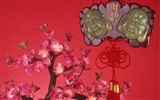 China Viento rojo festivo fondo de pantalla #20