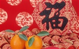 China Viento rojo festivo fondo de pantalla #34